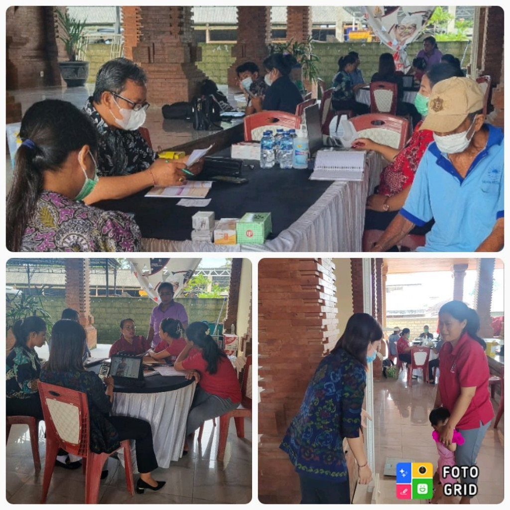 Kegiatan posyandu lansia dan balita di Banjar Kelan Desa (19/04/2025)